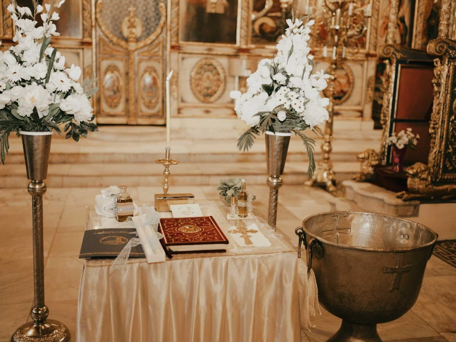 bible cross altar church baptism details orthodox