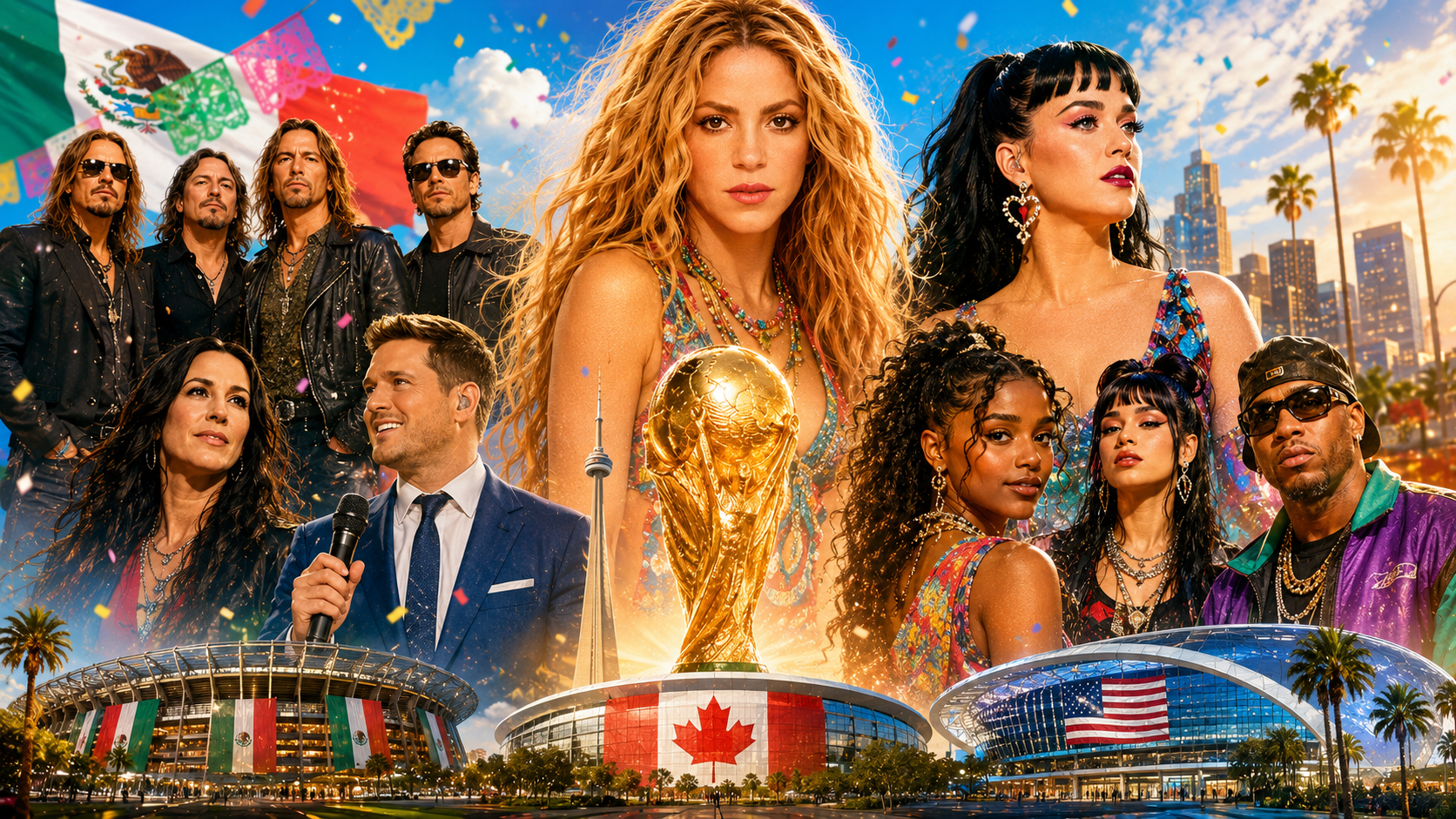 Shakira, Katy Perry, Maná y Alanis Morissette: el cartel completo de la triple inauguración del Mundial 2026 | FOTKAI