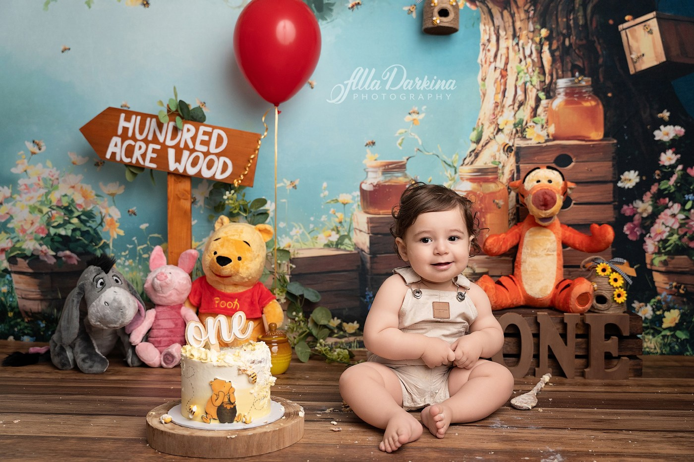 Arta’s “Winnie The Pooh” cake smash session