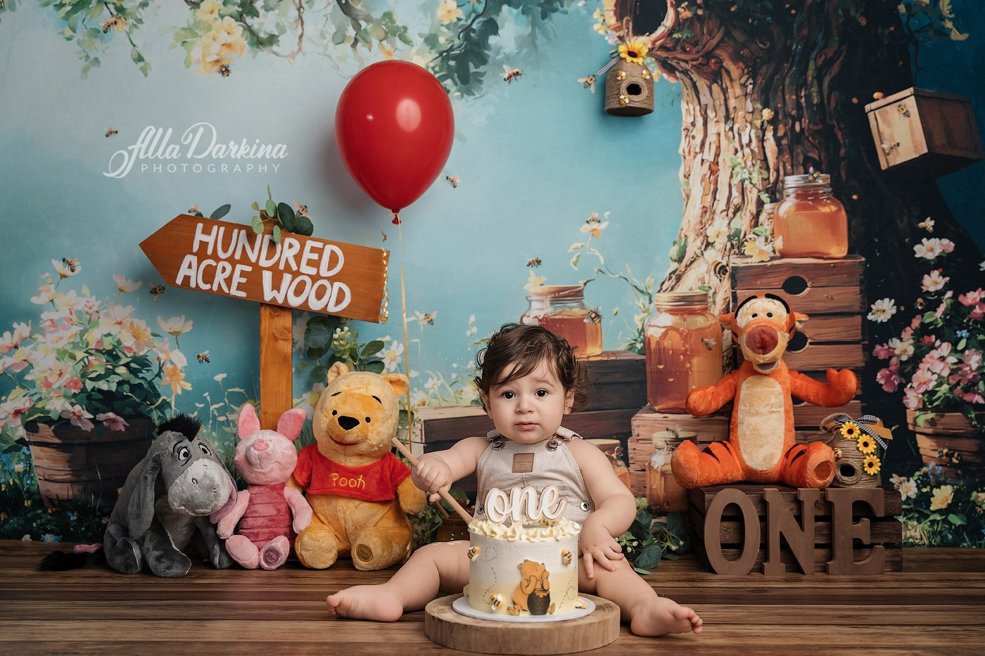Arta’s “Winnie The Pooh” cake smash session