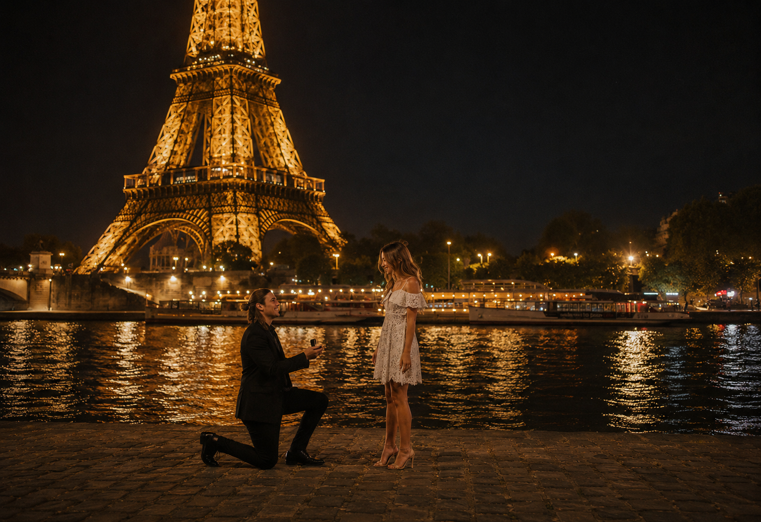 Night Photography in Paris: The Ultimate Luxury Experience for Couples & Proposals. Photographe à Paris