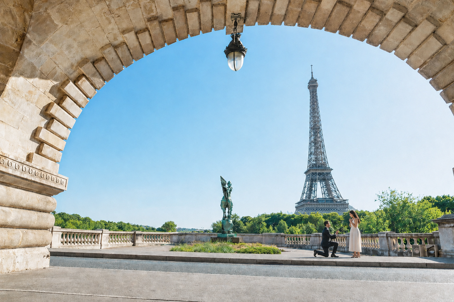 Bir-Hakeim Bridge in Paris — The Iconic Location for Luxury Proposal & Elopement Photography. Photographe à Paris