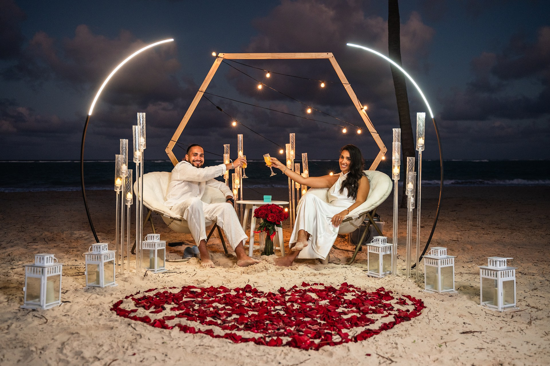 Sunset Beach Proposal in Punta Cana — Private Ocean View Picnic