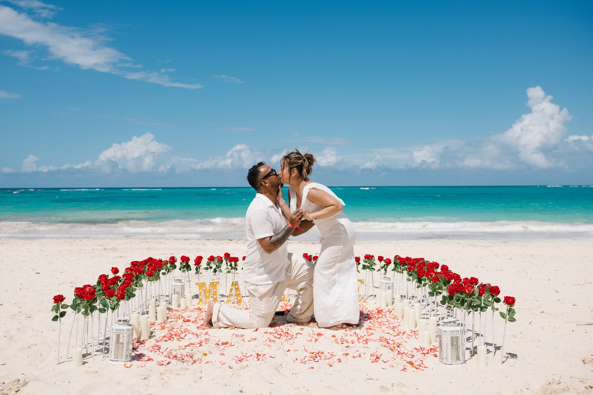 Marriage Proposal Punta Cana | Romantic Beach Proposal Packages. Exclusive Marriage Proposals & Wedding Moments in Punta Cana | Mikhail Chernov Photography