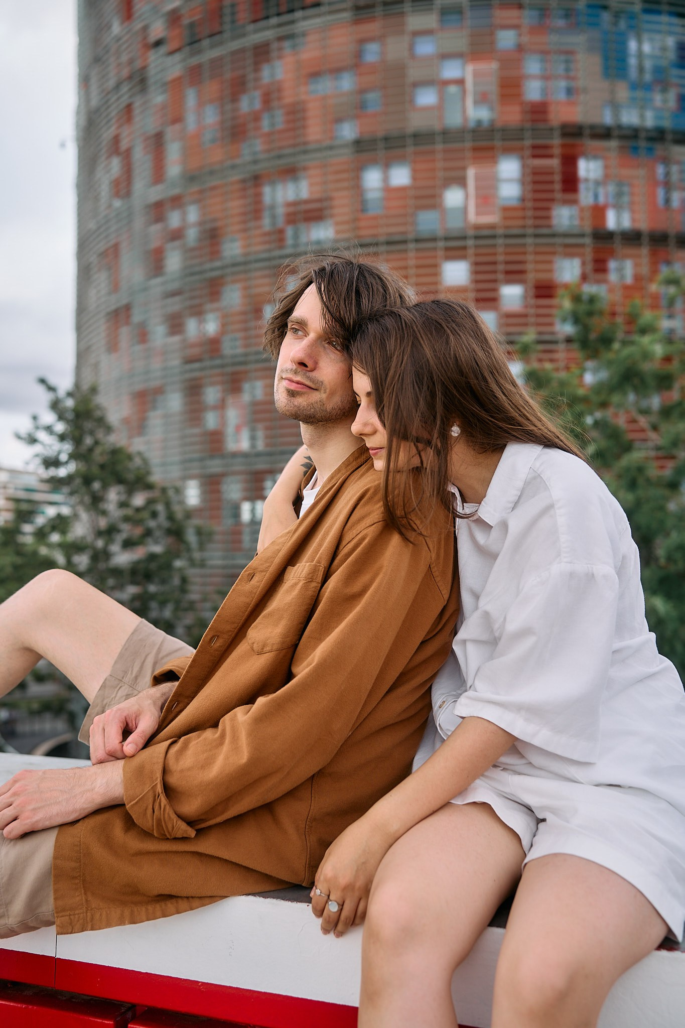 Description of the Glories location for a  love-story or individual photo shoot in Barcelona, examples of photos taken at this  spot. POSTCARD.BCN Photographer Kate in Barcelona. Love-story, family or individual photo shoots
