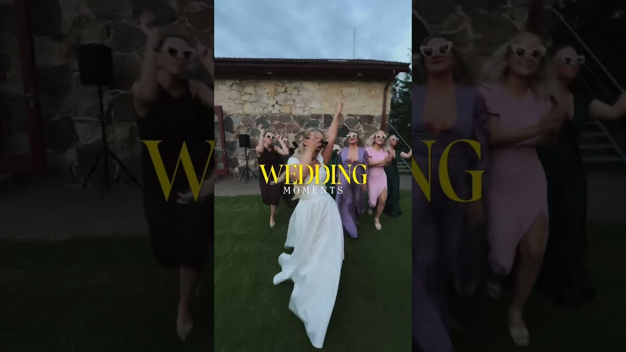 Reels filmēšana kāzu dienā