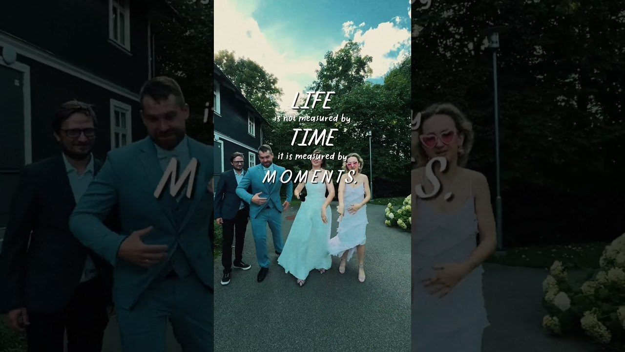 Reels filmēšana kāzu dienā