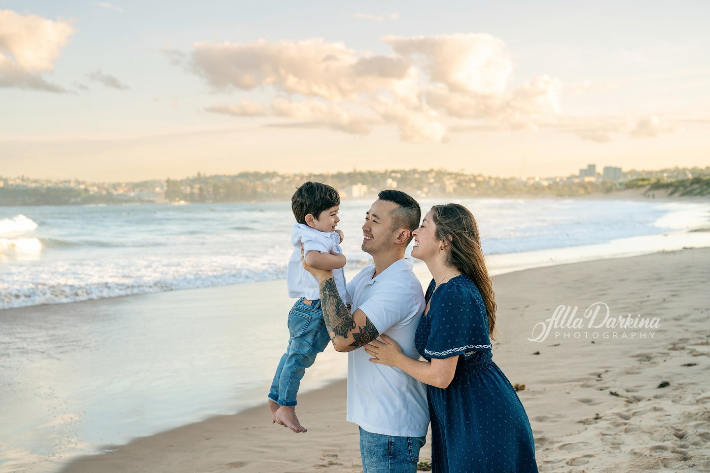 Family session at Sydney beach