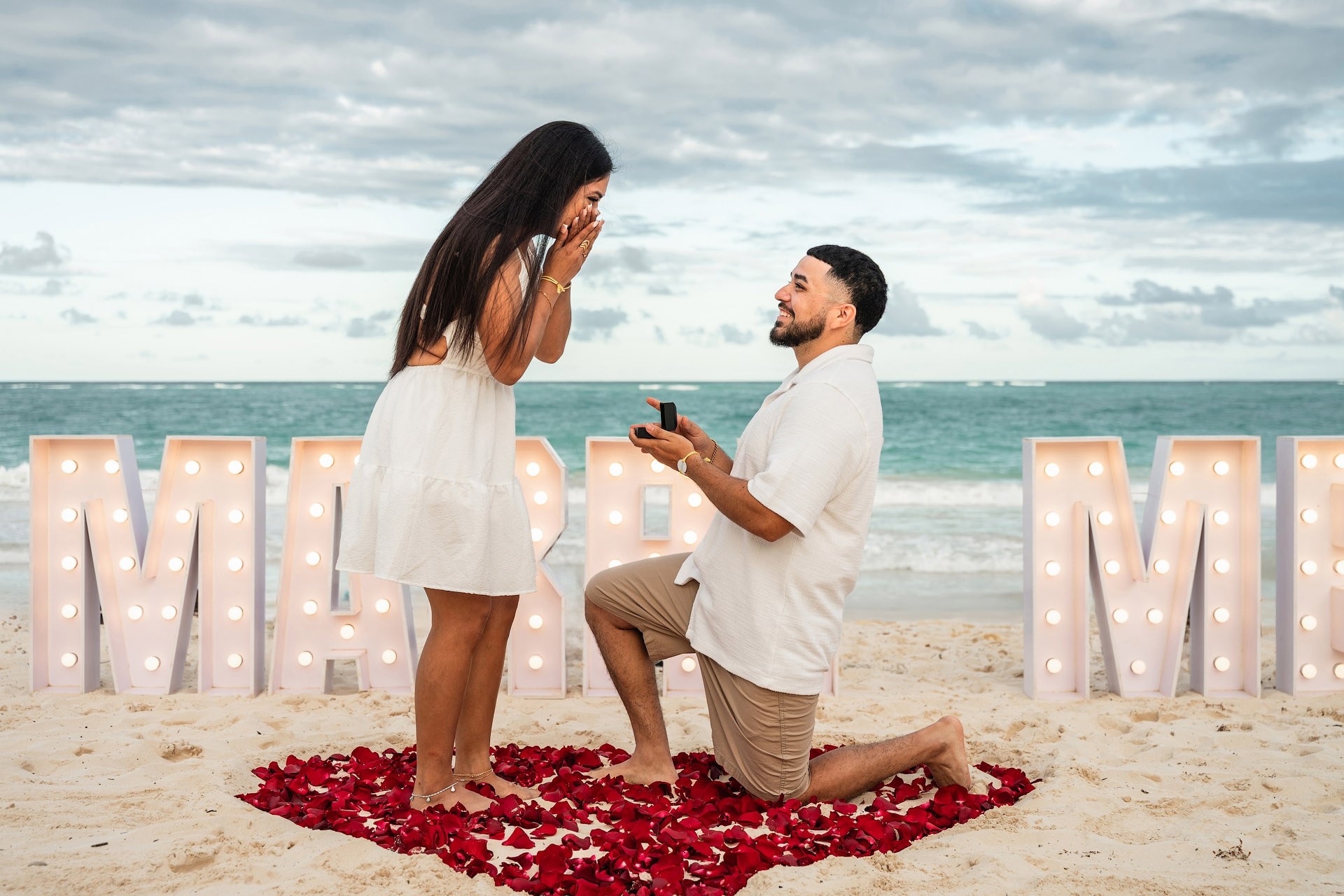 Marriage Proposal Punta Cana | Romantic Beach Proposal Packages. Exclusive Marriage Proposals & Wedding Moments in Punta Cana | Mikhail Chernov Photography