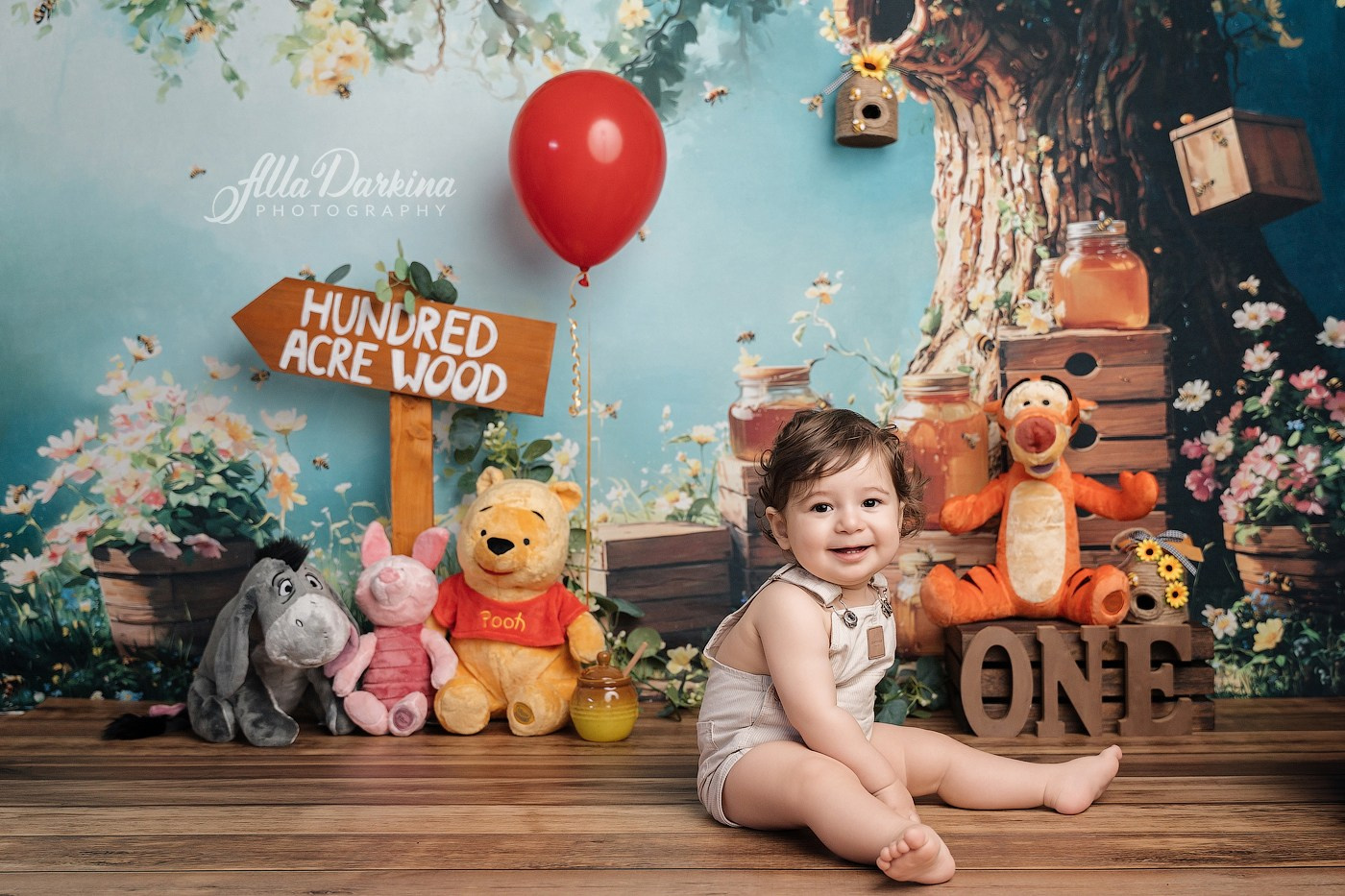 Arta’s “Winnie The Pooh” cake smash session