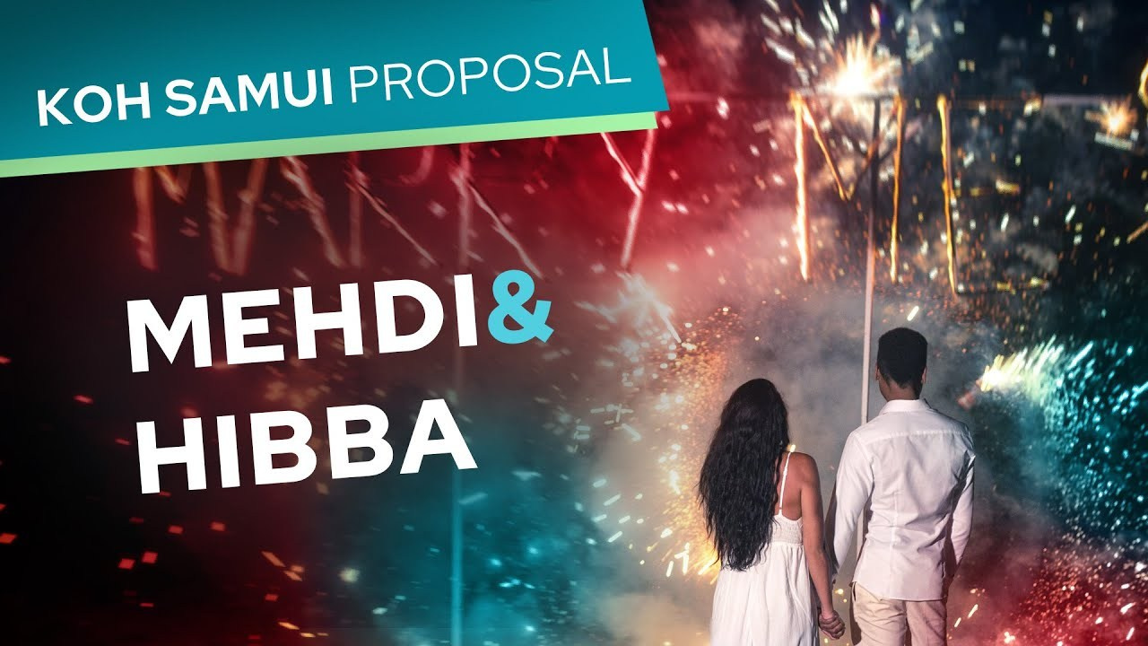 Video. Romantic proposal on Koh Samui, Thailand