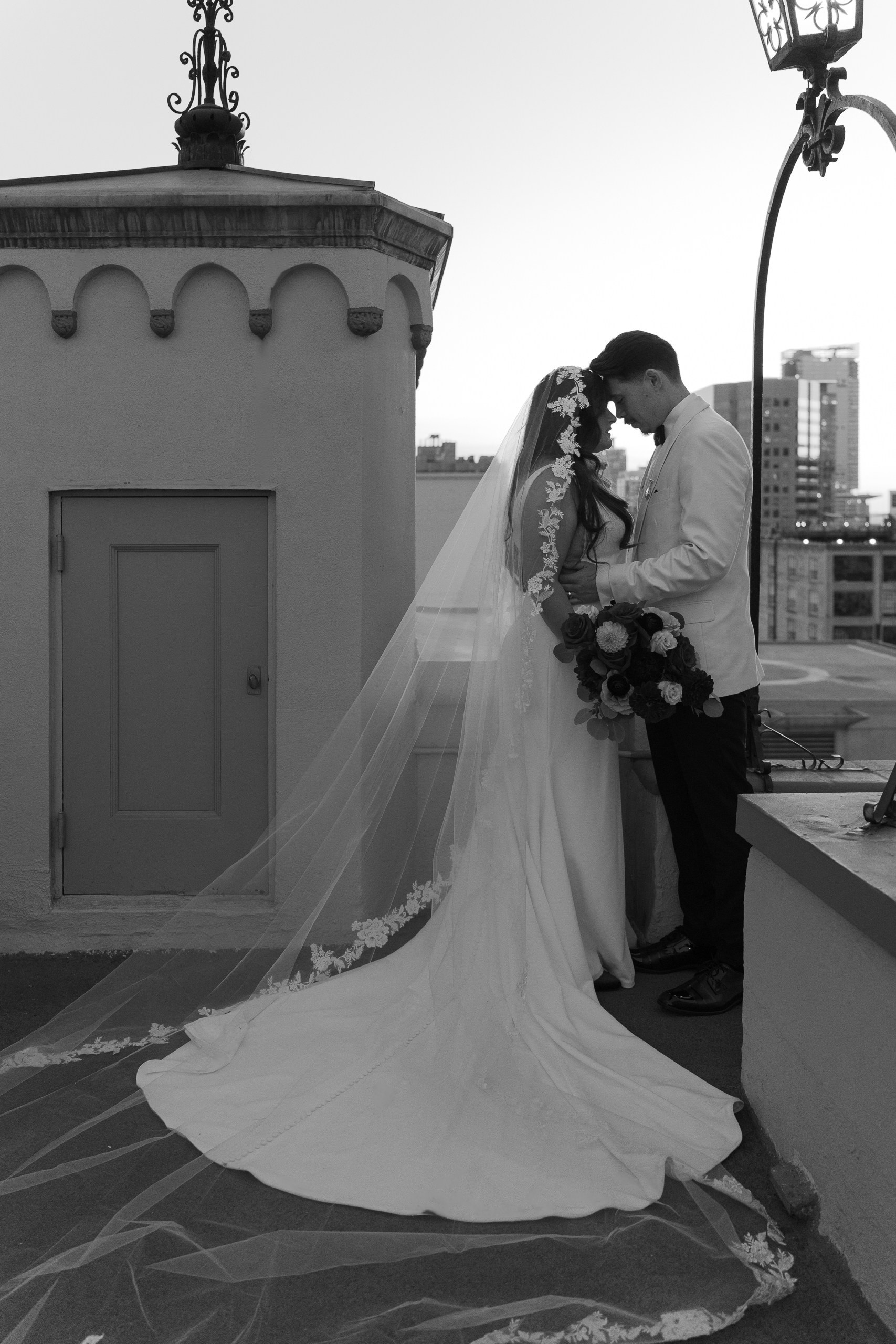 Elegant wedding in Art Deco Oviatt Penthouse in Downtown Los Angeles. Cinematic Wedding & Elopement Photography in Los Angeles | Inspired by Indie Film & Real Life