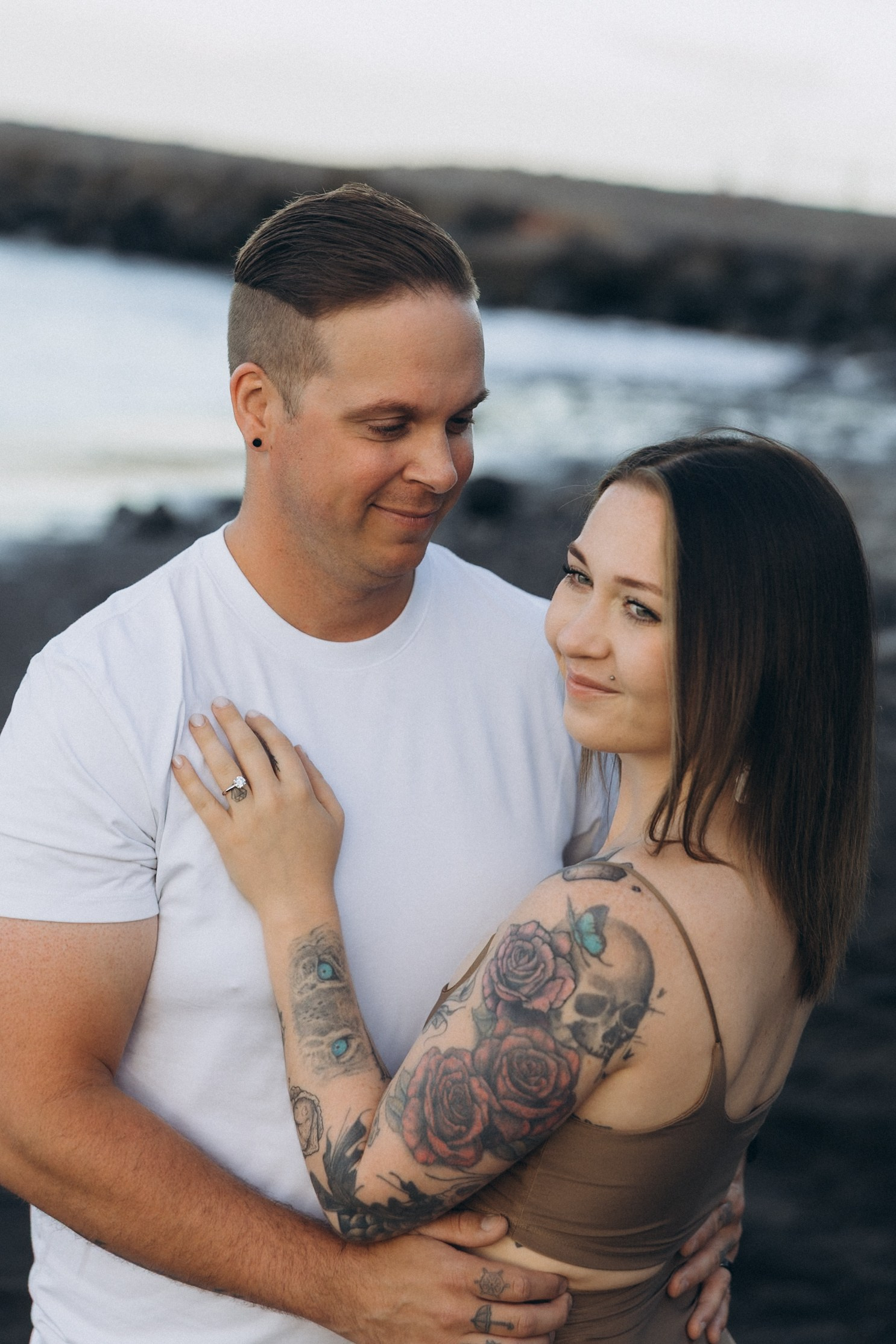 Couple Mini Photoshoot at Sunset on Formosa Beach, Madeira | Romantic Photography