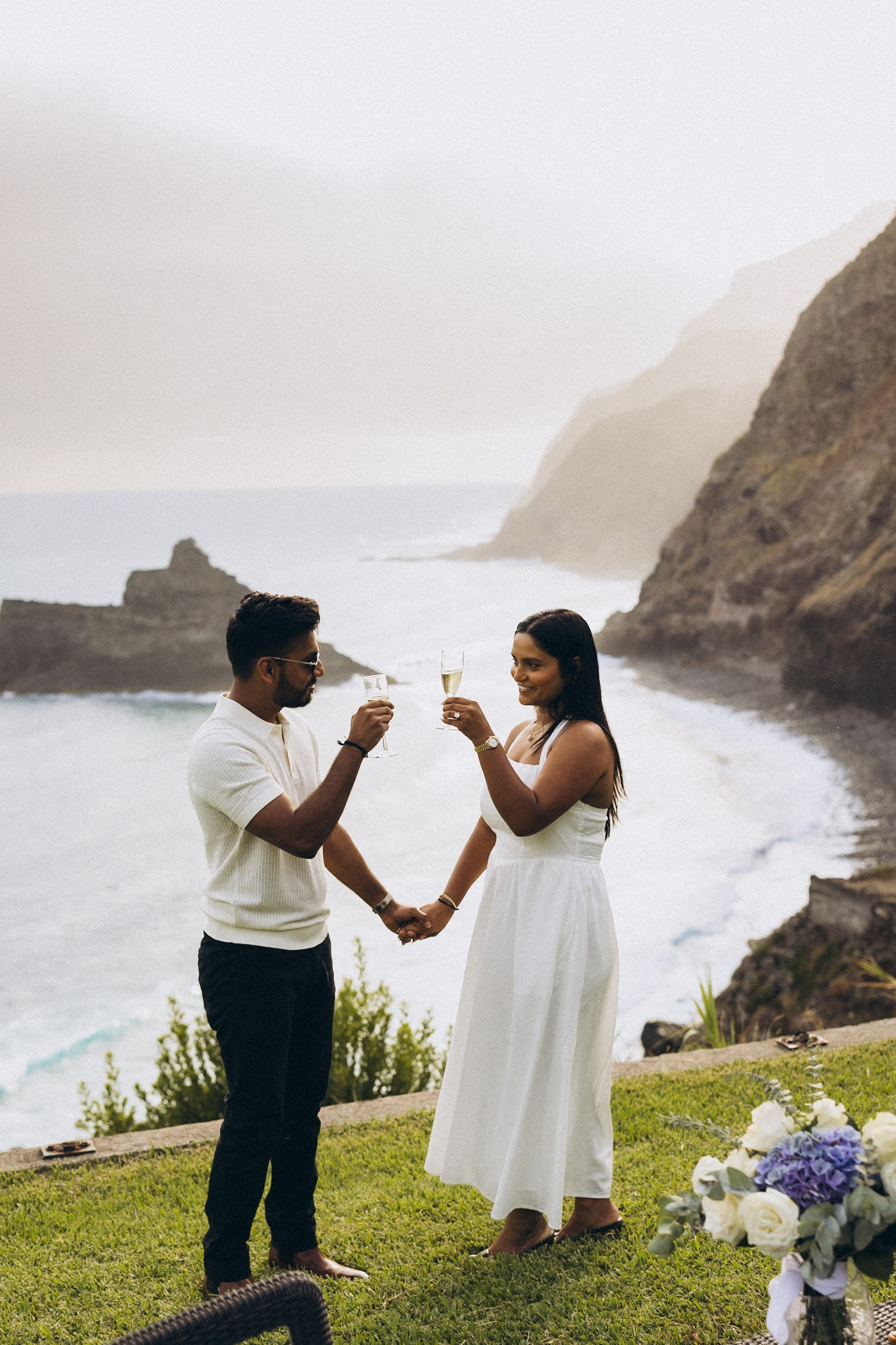 Secret Proposal at São Cristóvão & Seixal Beach Engagement | Madeira Photographer