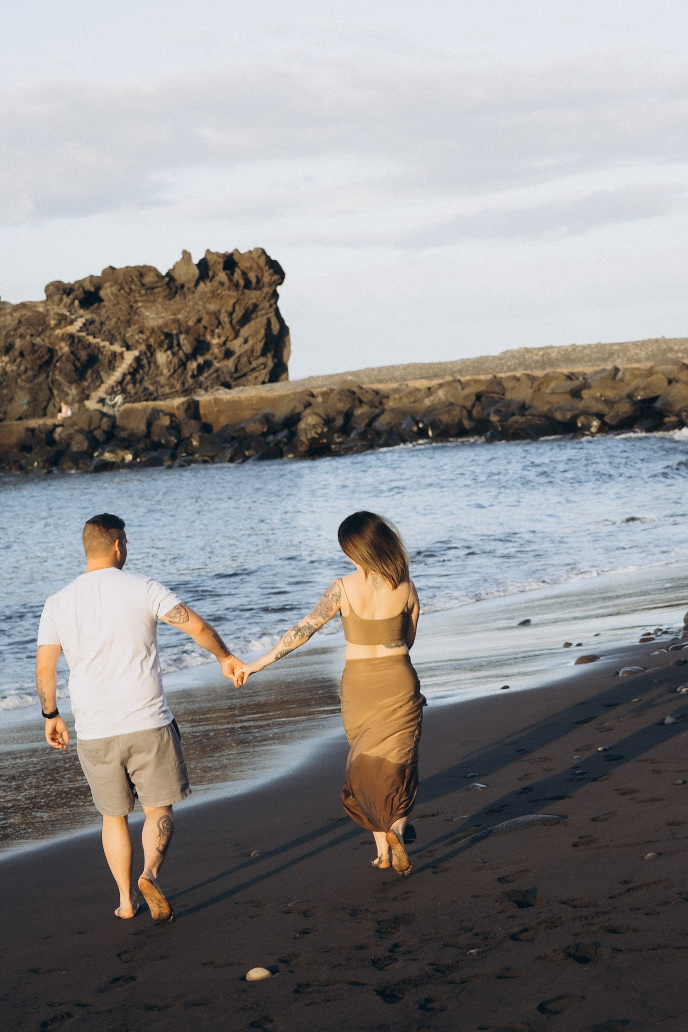 Couple Mini Photoshoot at Sunset on Formosa Beach, Madeira | Romantic Photography