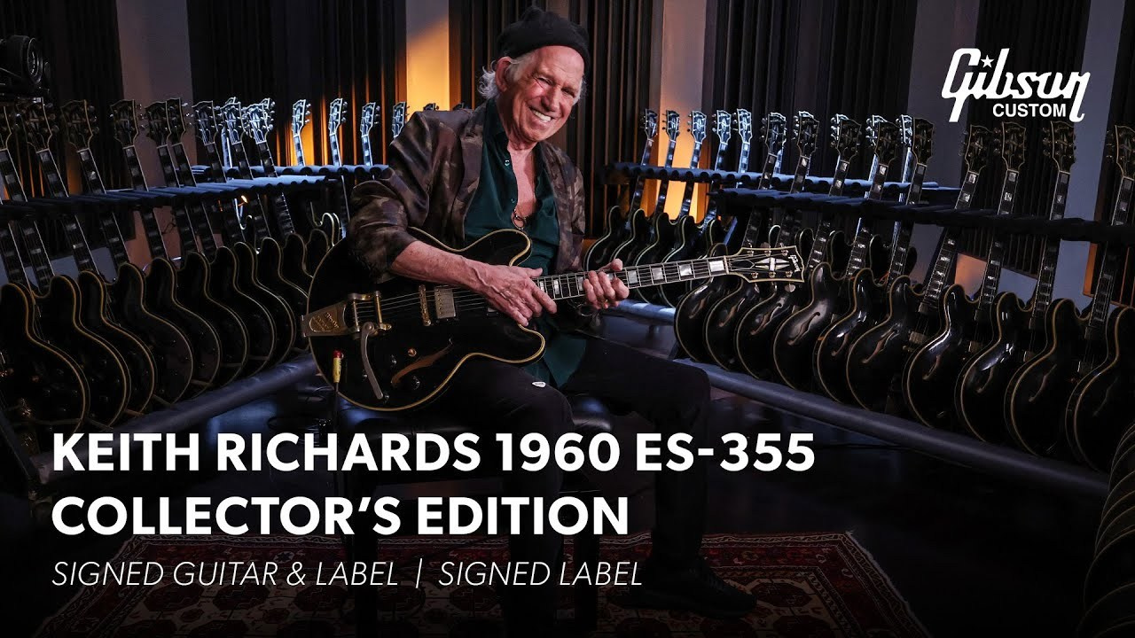 Gibson выпускает лимитированную Keith Richards 1960 ES-355 — гитару, изменившую историю рок-музыки | FOTKAI