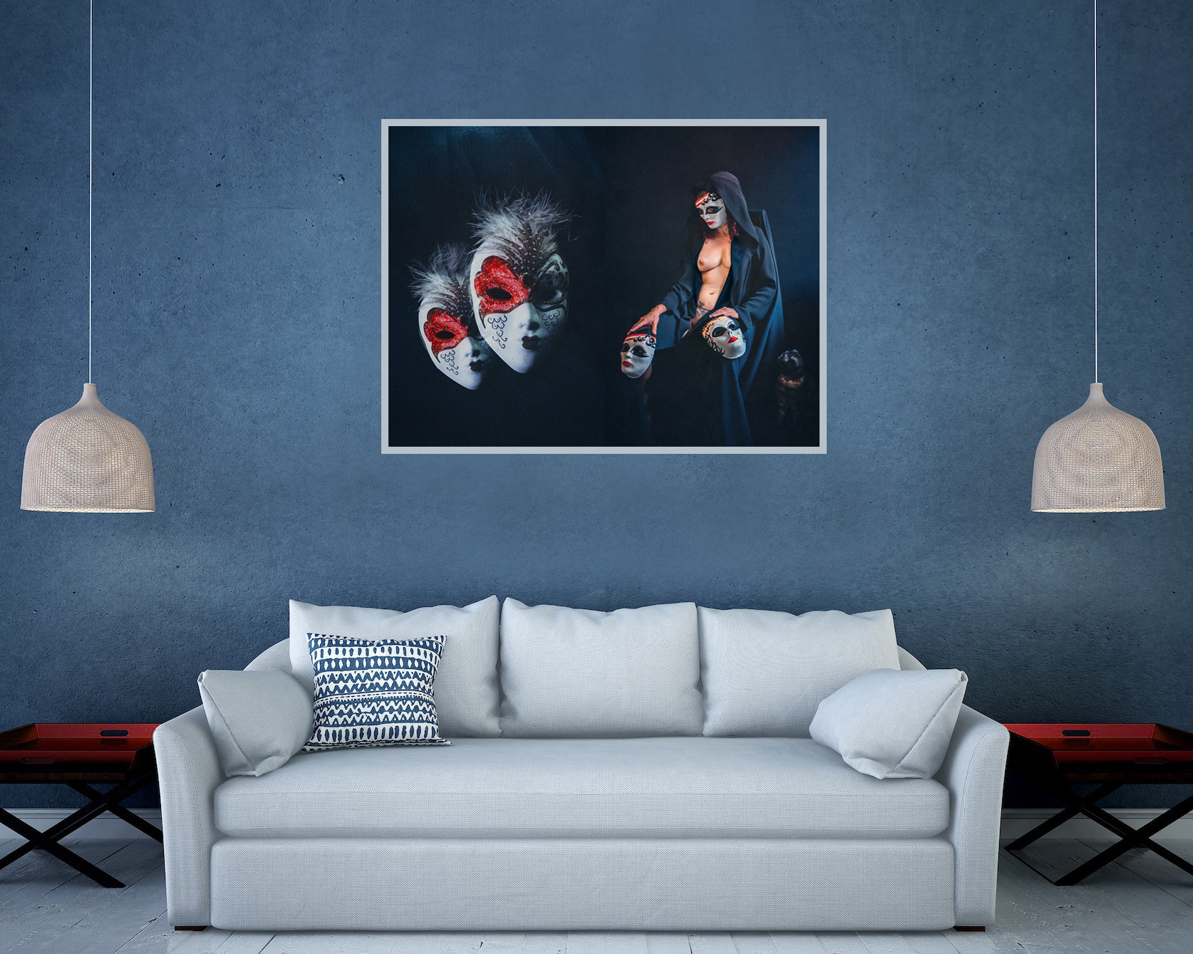 Masks. Lolly Shine. Contemporary digital artist