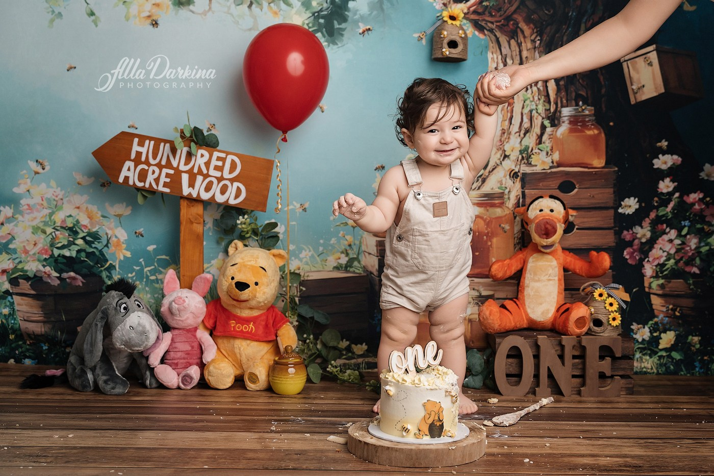Arta’s “Winnie The Pooh” cake smash session