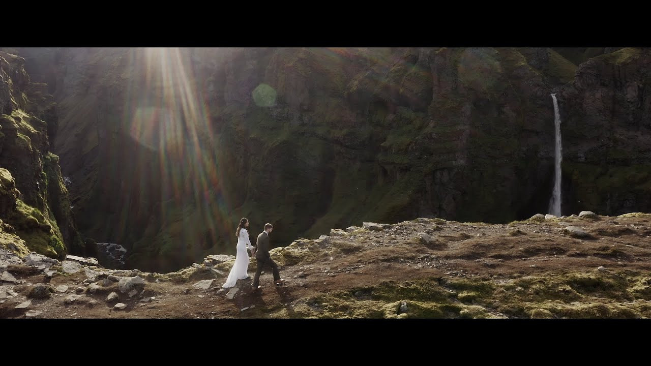 Video of elopements and weddings in Dolomites and Iceland. Iceland elopement photographer & videographer