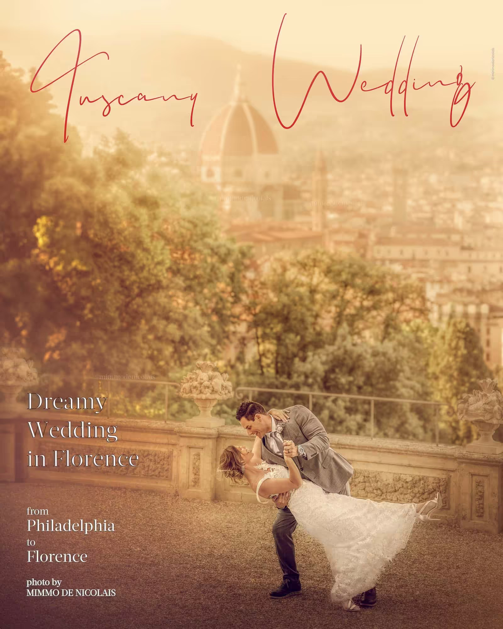 Tuscany wedding photography by Mimmo De Nicolais Italian wedding photographer: a loving couple in a dreamy historic renaissance villa in Florence, Italy.