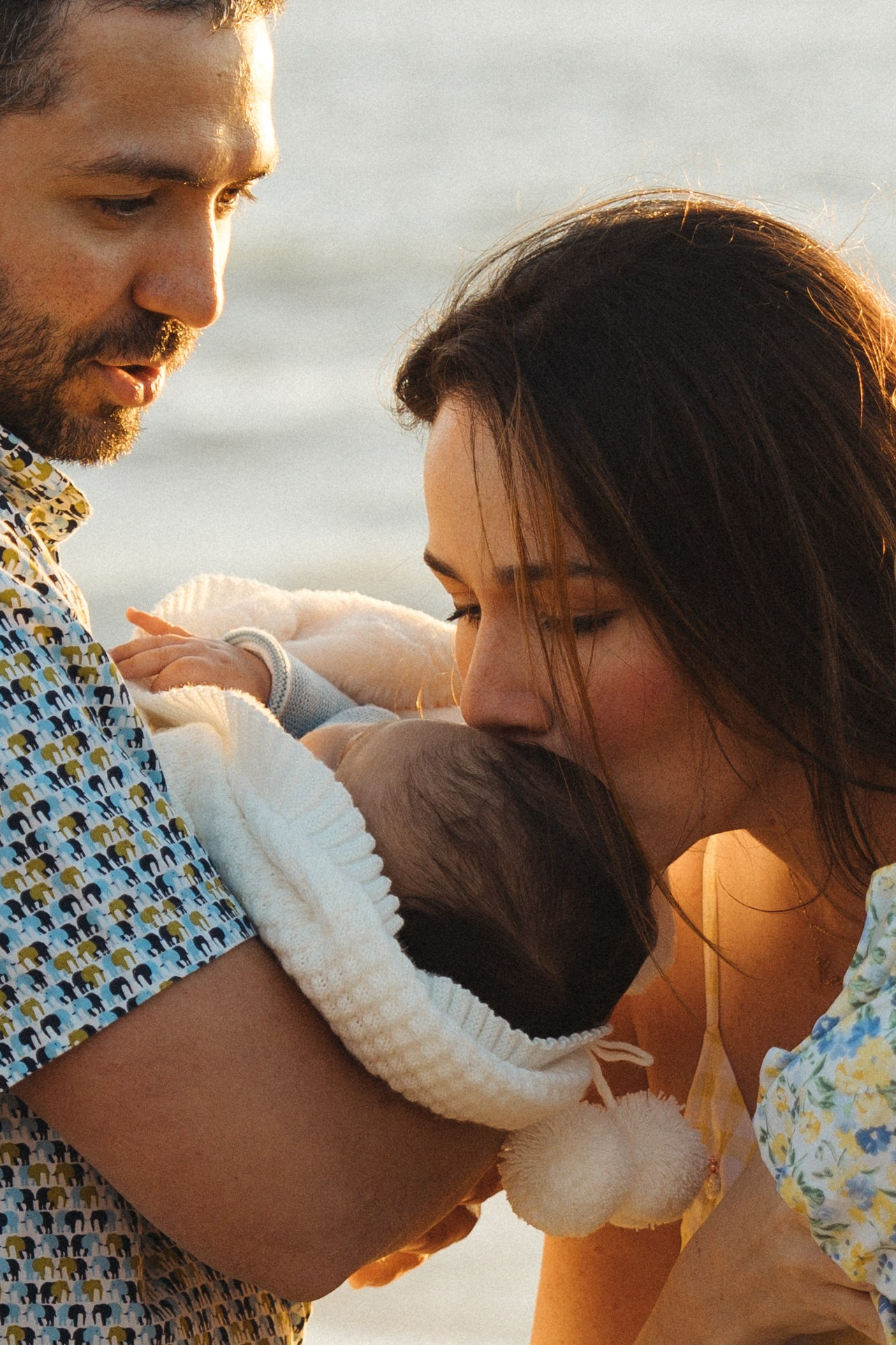 Bri’s growing family at Baker Beach
