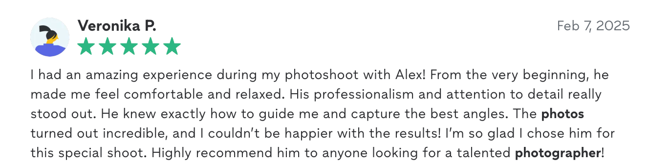FORT LAUDERDALE PHOTOGRAPHER | ALEX D PRODUCTION | testimonials. FORT LAUDERDALE PHOTOGRAPHER | ALEX D PRODUCTION