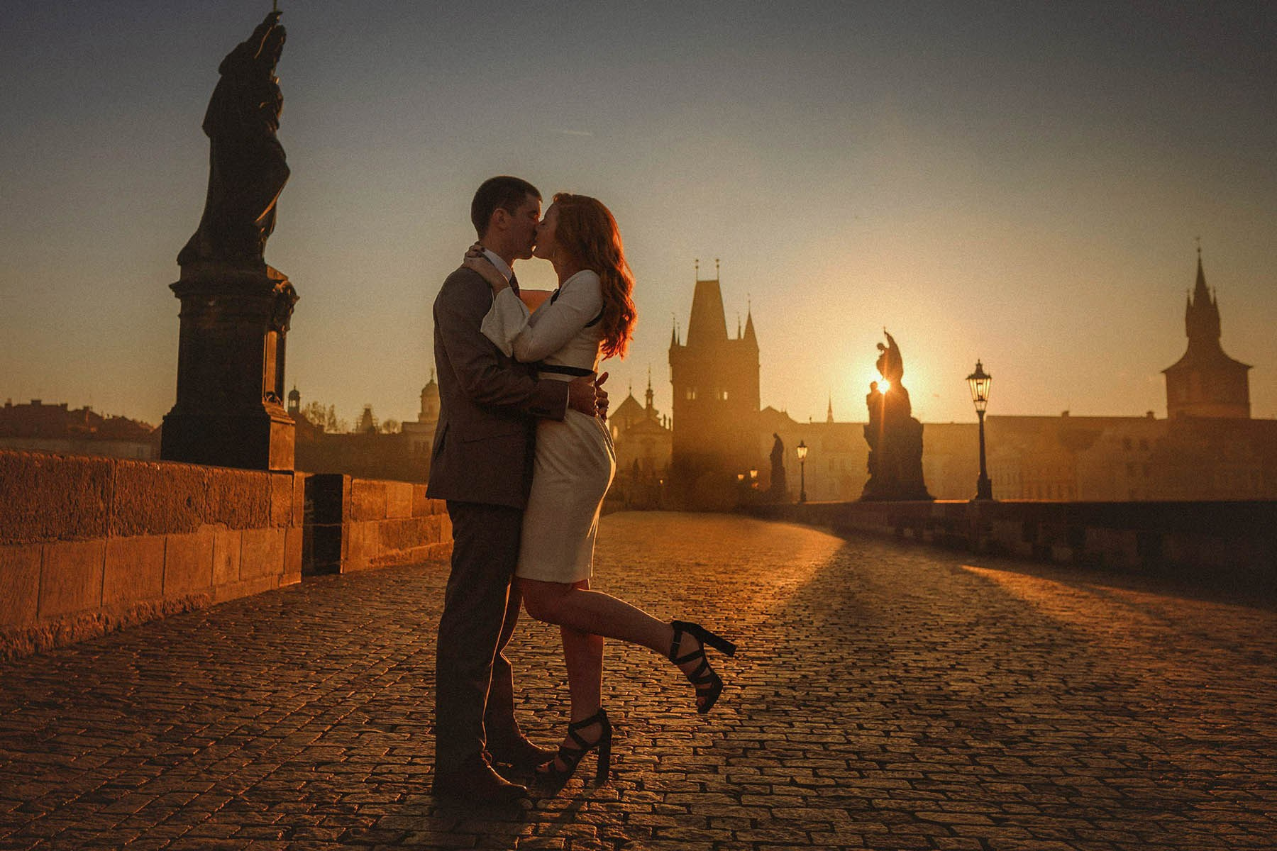 Prague Sunrise Photography | Charles Bridge Engagements