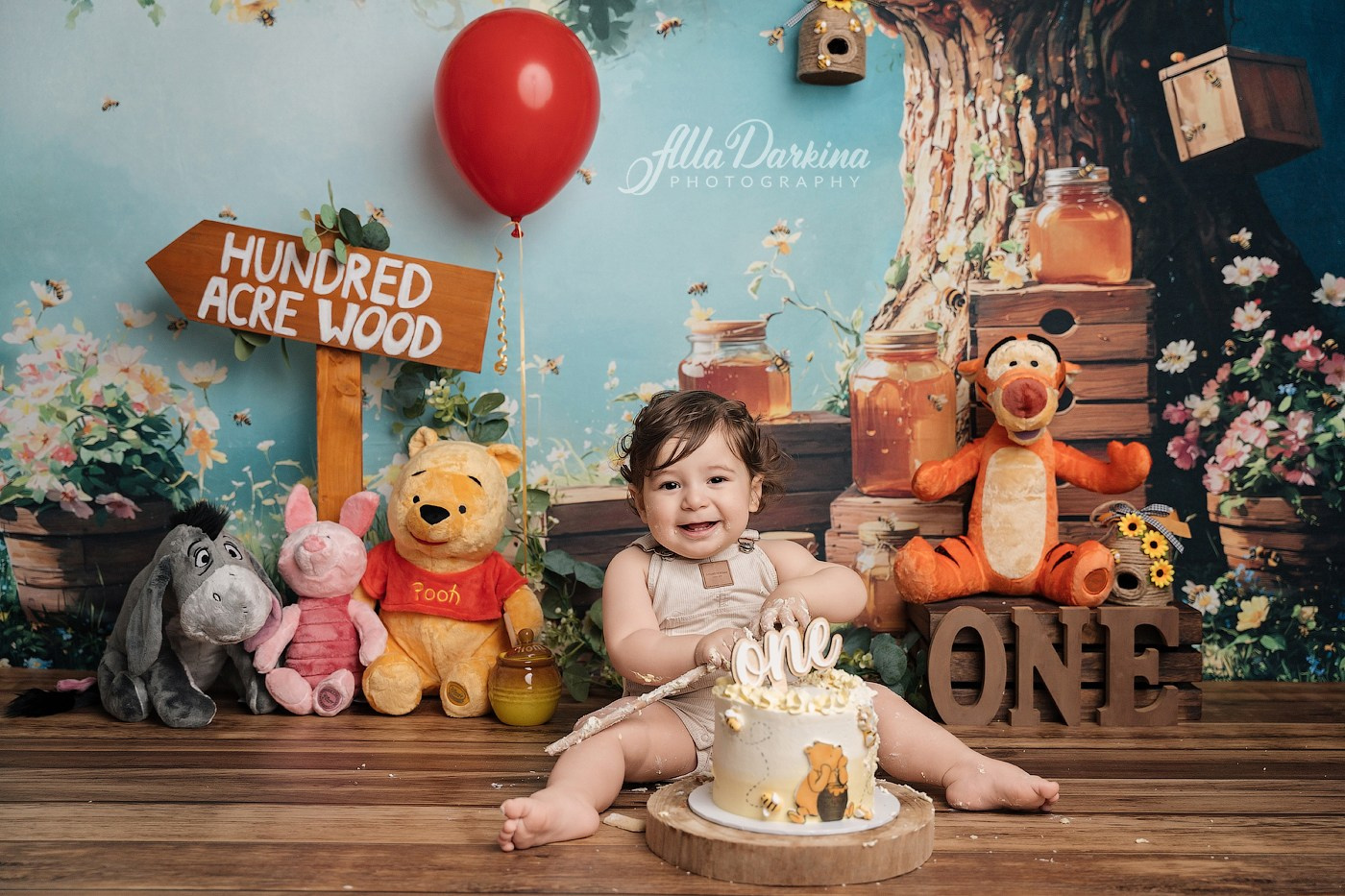 Arta’s “Winnie The Pooh” cake smash session
