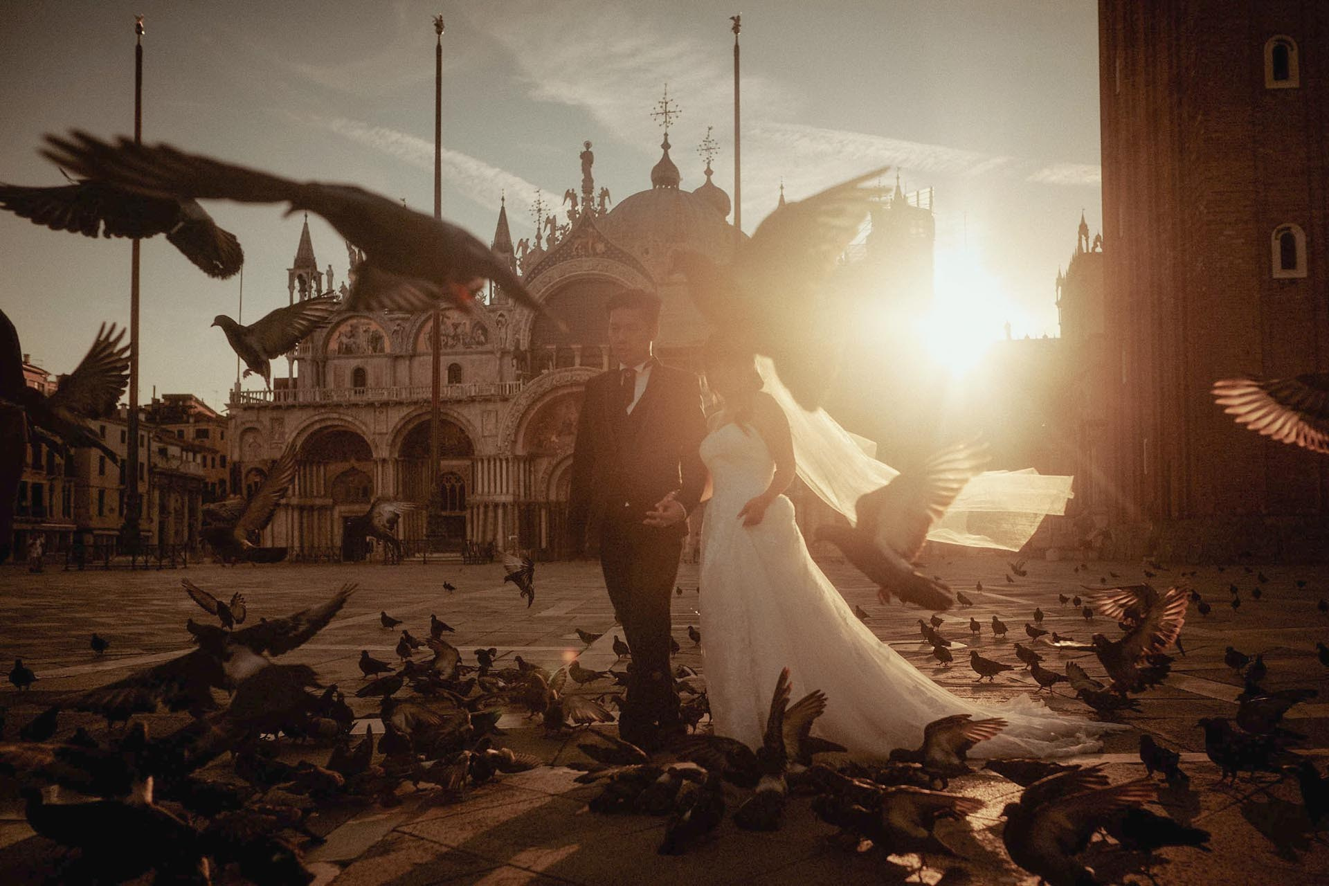 Venice Honeymoon Photography at Sunrise