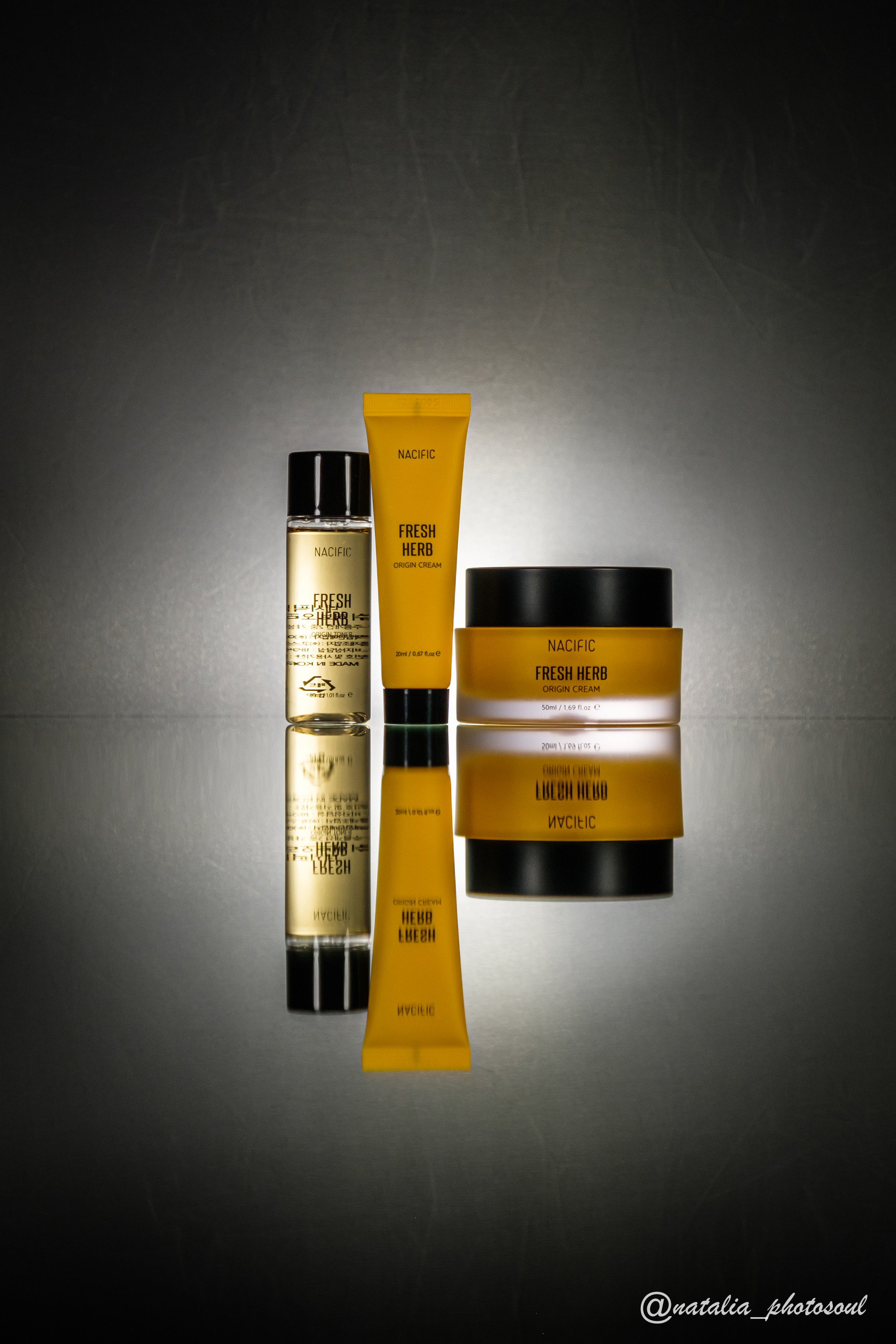 Backstage from the filming of the cosmetic line Nacific FRESH HERB