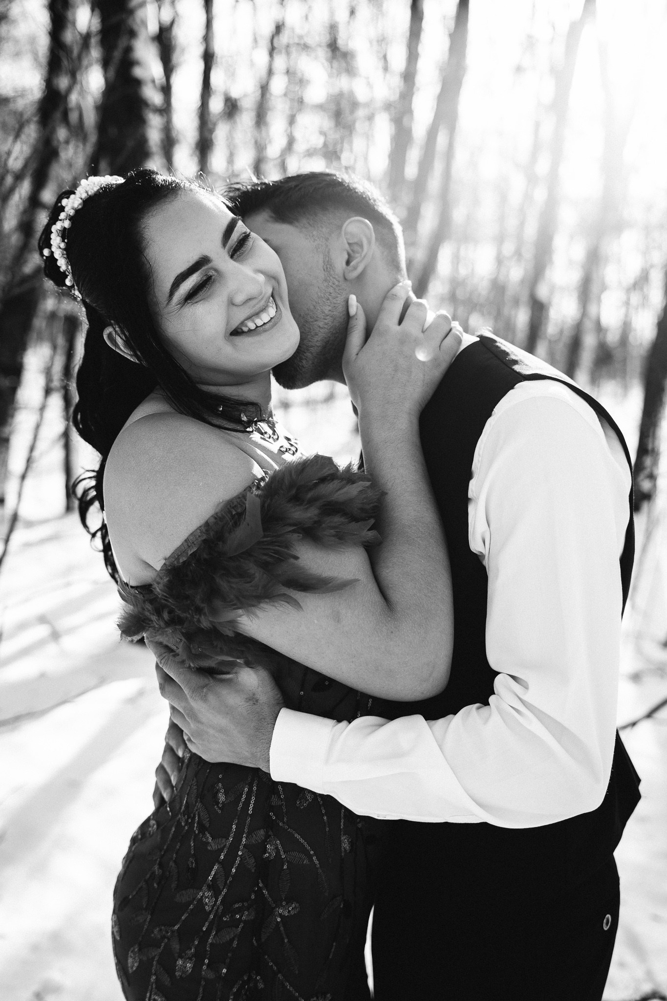 Zambete si fericire la sedinta foto in lumina naturala