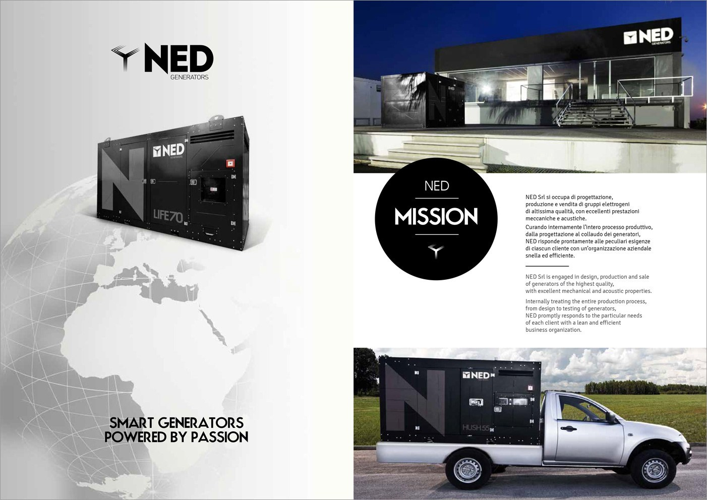 product photography for catalogs, generators, company profile