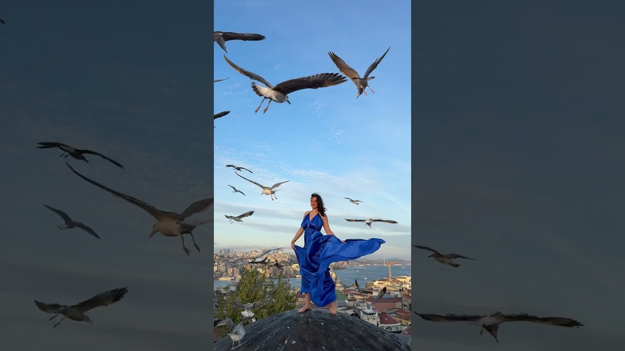 Съёмка видео в Стамбуле. Wedding, family and lifestyle photographer Anatoly. Photo sessions on rooftops with seagulls. Istanbul