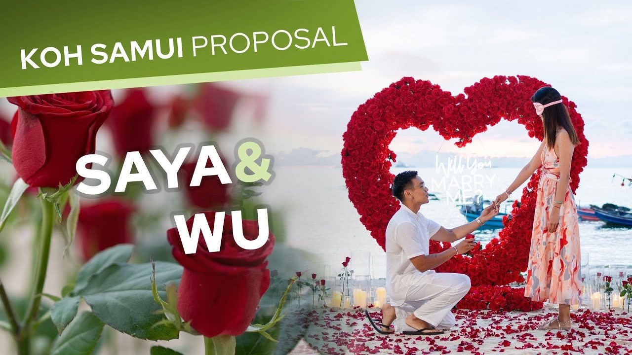 Video. Romantic proposal on Koh Samui, Thailand