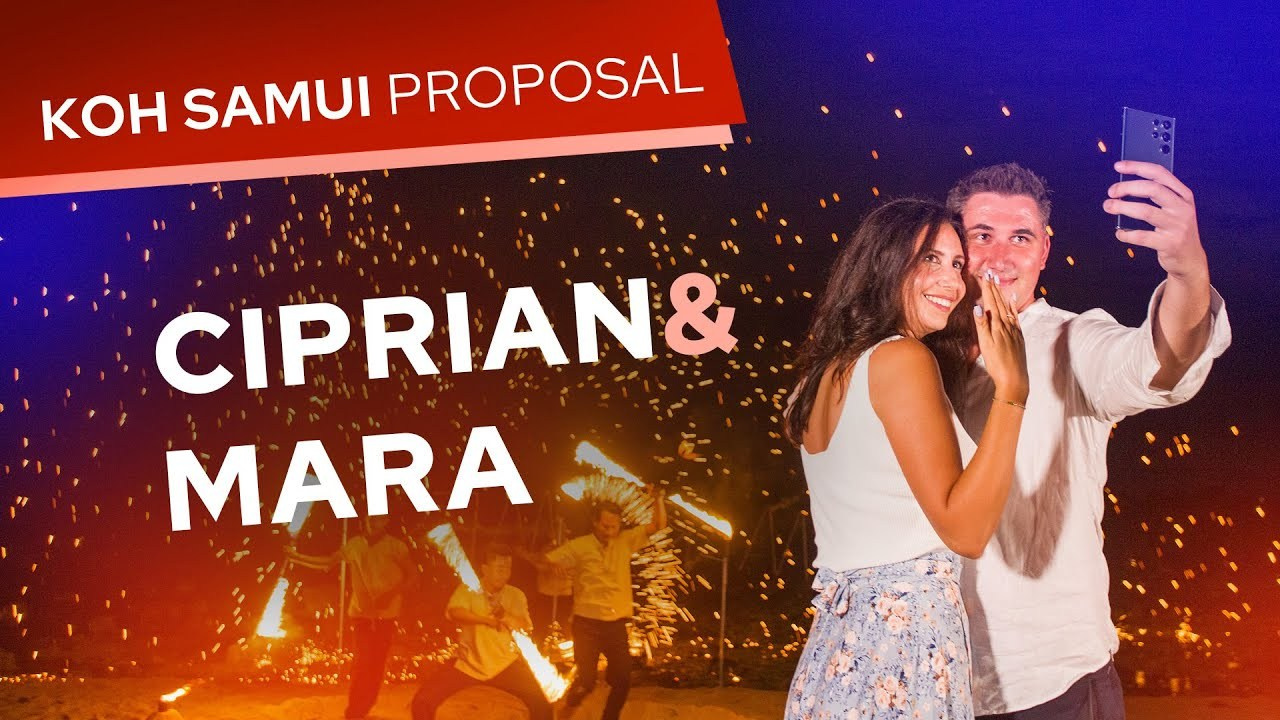 Video. Romantic proposal on Koh Samui, Thailand