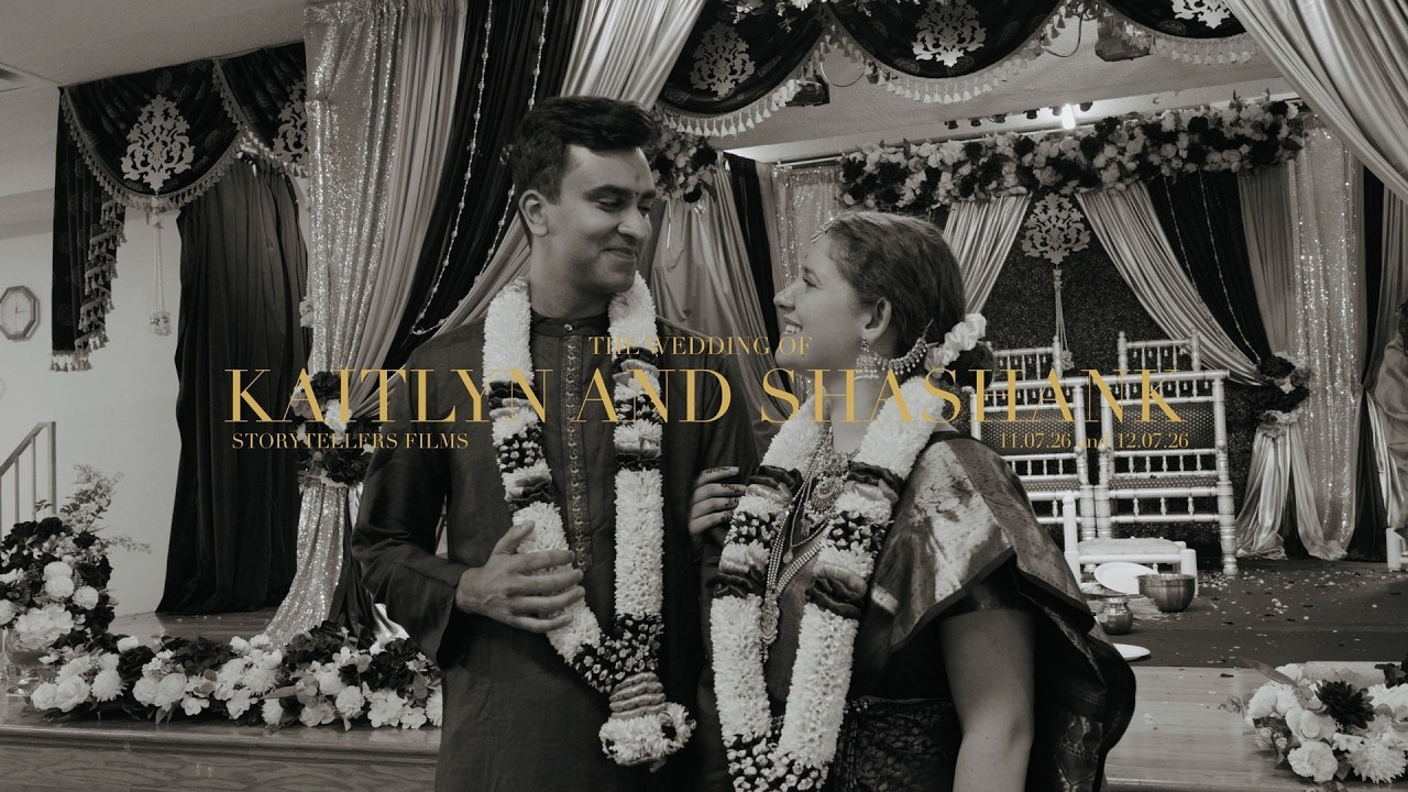Kaitlyn and Shashank — July 11 & July 12, 2026. Storytellers Films — Candid Wedding Videographer & Photographer in Toronto, Ontario and beyond