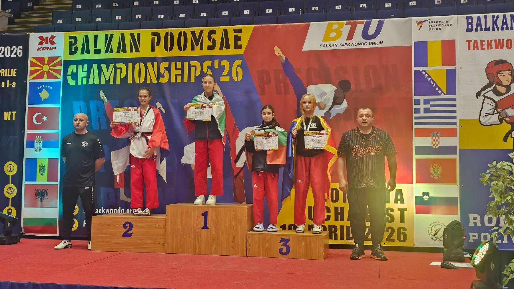 Отборна шампионска титла за цялото Балканско първенство - Balkan Poomsae Championship 2026, Букурещ, Румъния!. СПОРТ + ЕКШЪН + АДРЕНАЛИН ФОТОГРАФИЯ