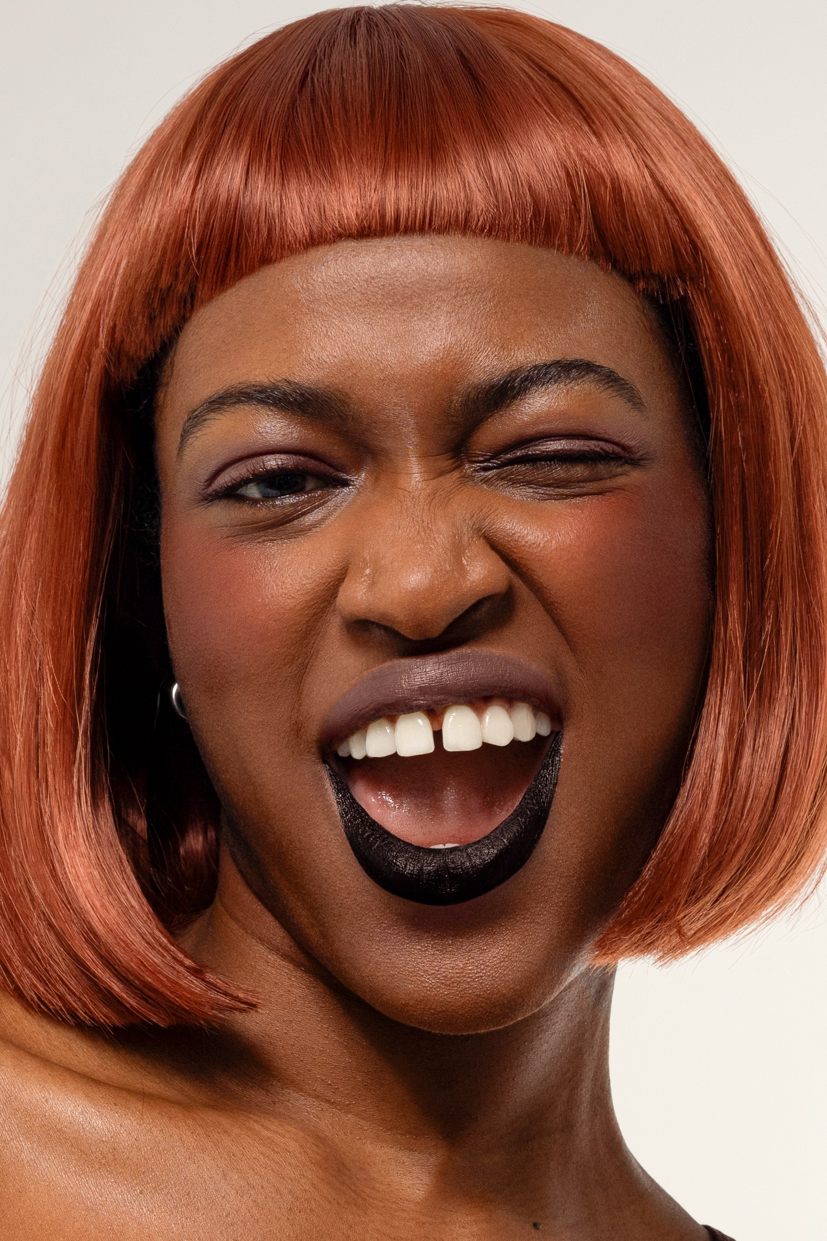 Glamour beauty photo with expert acne and wrinkle removal