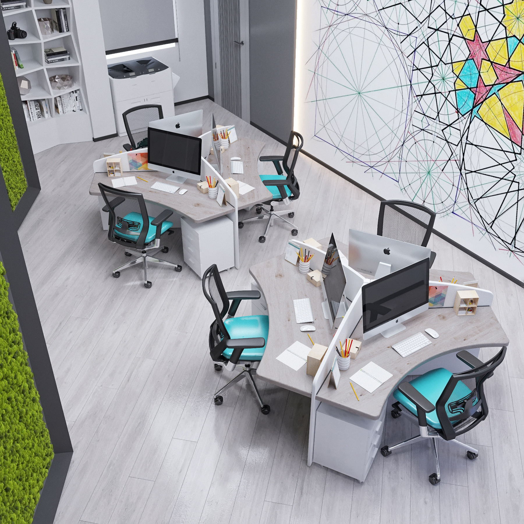 Дизайн — проект офисного помещения 200 м²