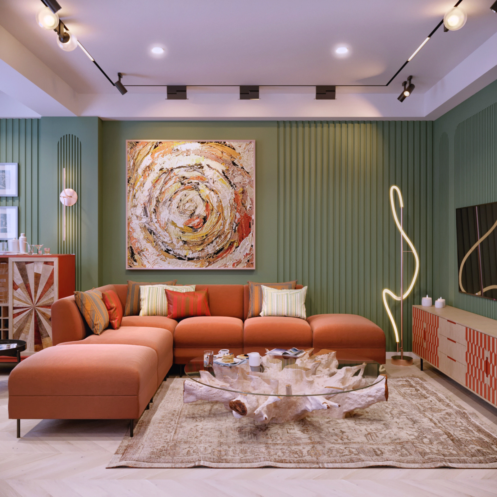 Дизайн — проект квартиры 170 м²