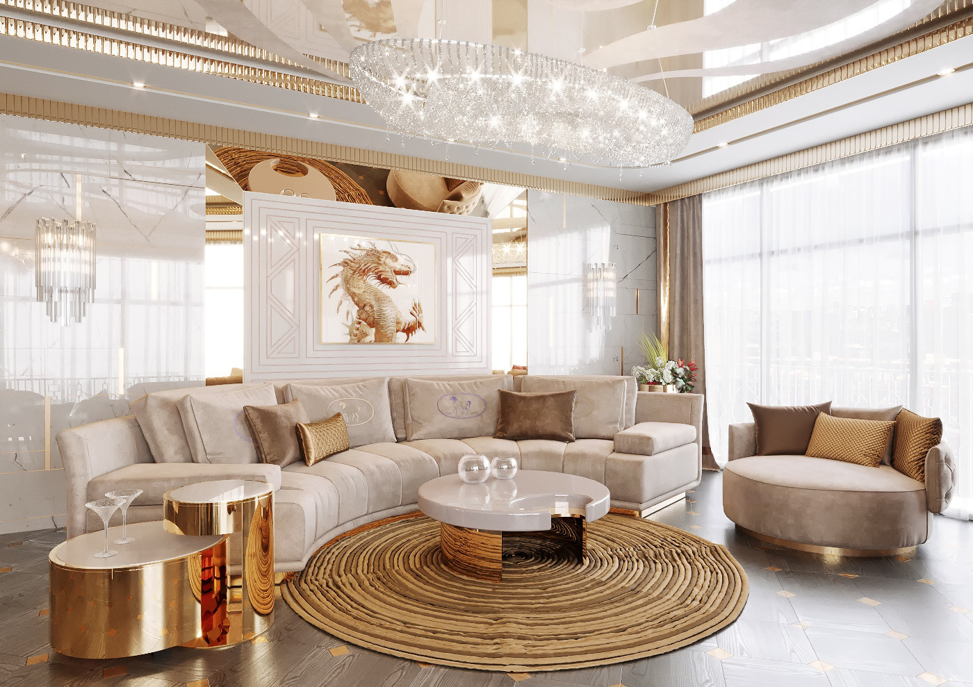 Дизайн — проект апартаментов  245 м²