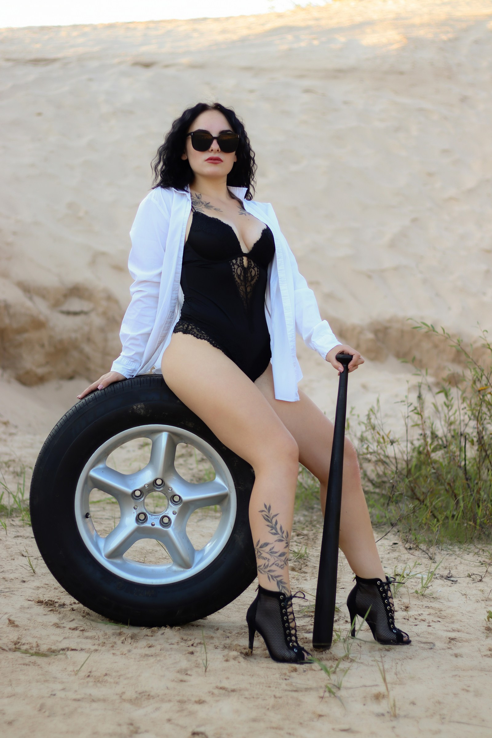 Фотосессия в песчаном карьере