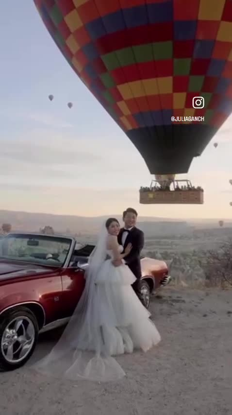 Video shooting of clips and mini stories, drone video. Julia Ganch I Fashion Wedding Photography I Cappadocia Turkey