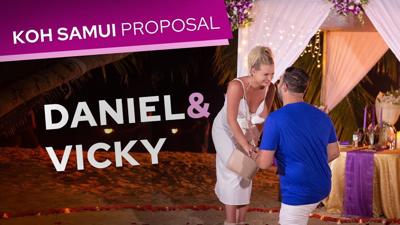 Video. Romantic proposal on Koh Samui, Thailand