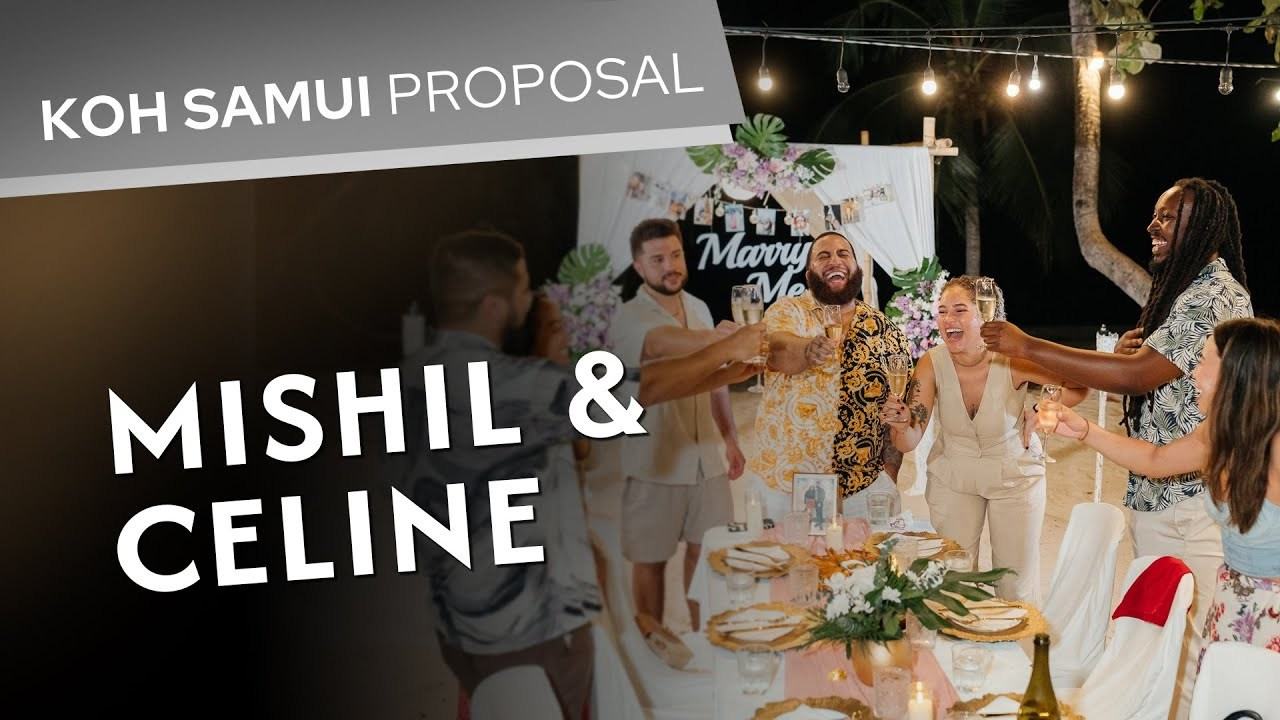 Video. Romantic proposal on Koh Samui, Thailand