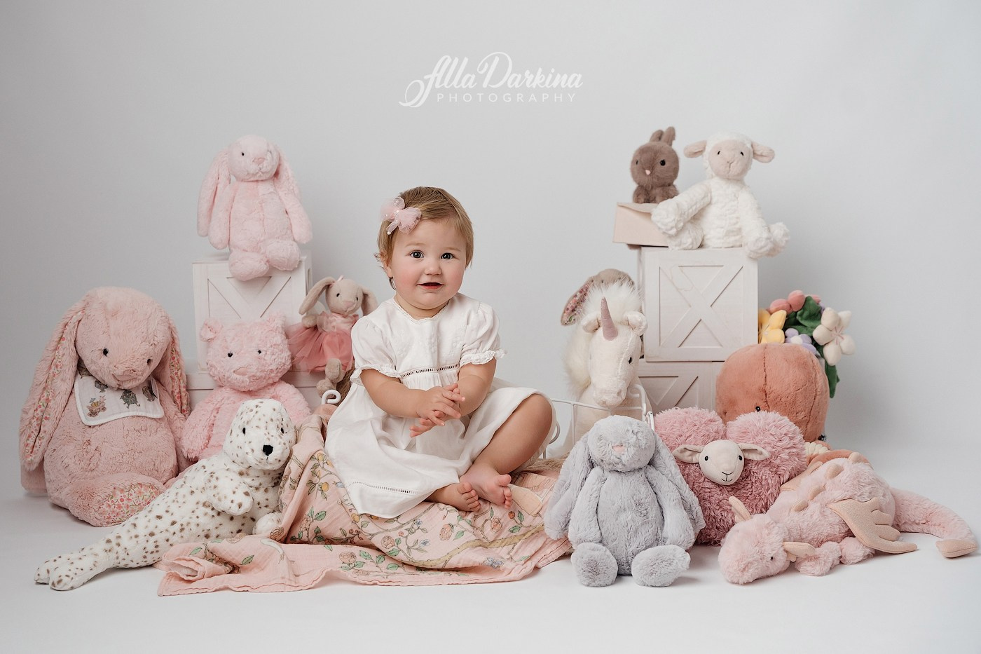 Milestone session for baby Audrene. Newborn and family photographer. Hills District. Sydney