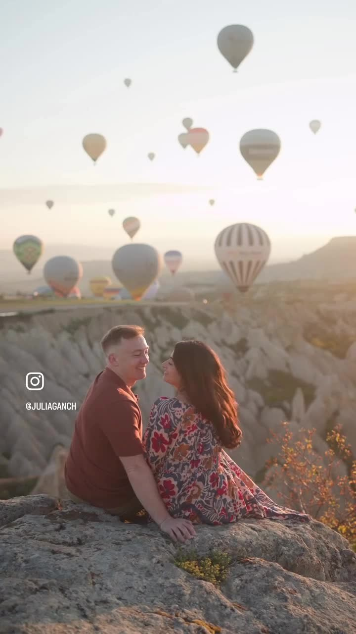 Video shooting of clips and mini stories, drone video. Julia Ganch I Fashion Wedding Photography I Cappadocia Turkey
