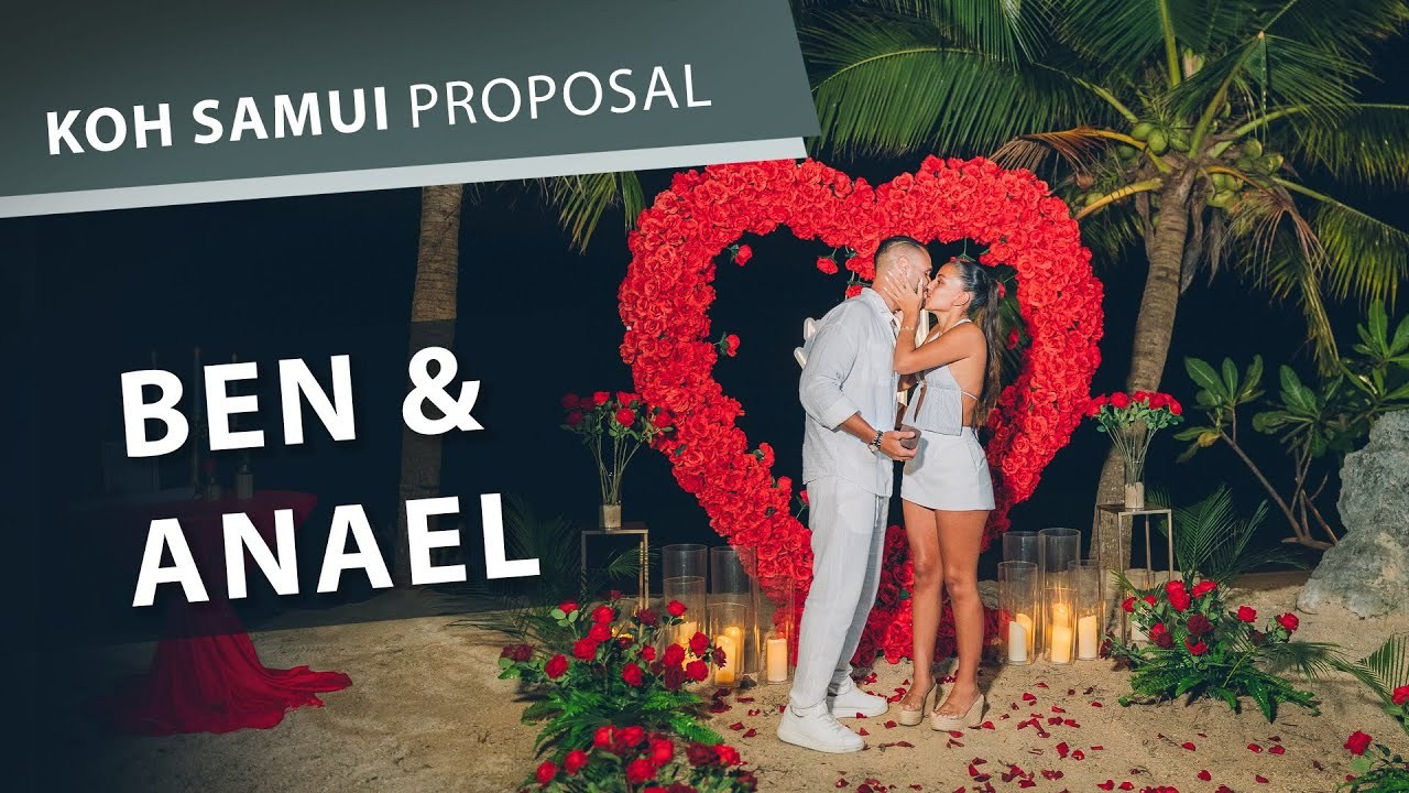 Video. Romantic proposal on Koh Samui, Thailand