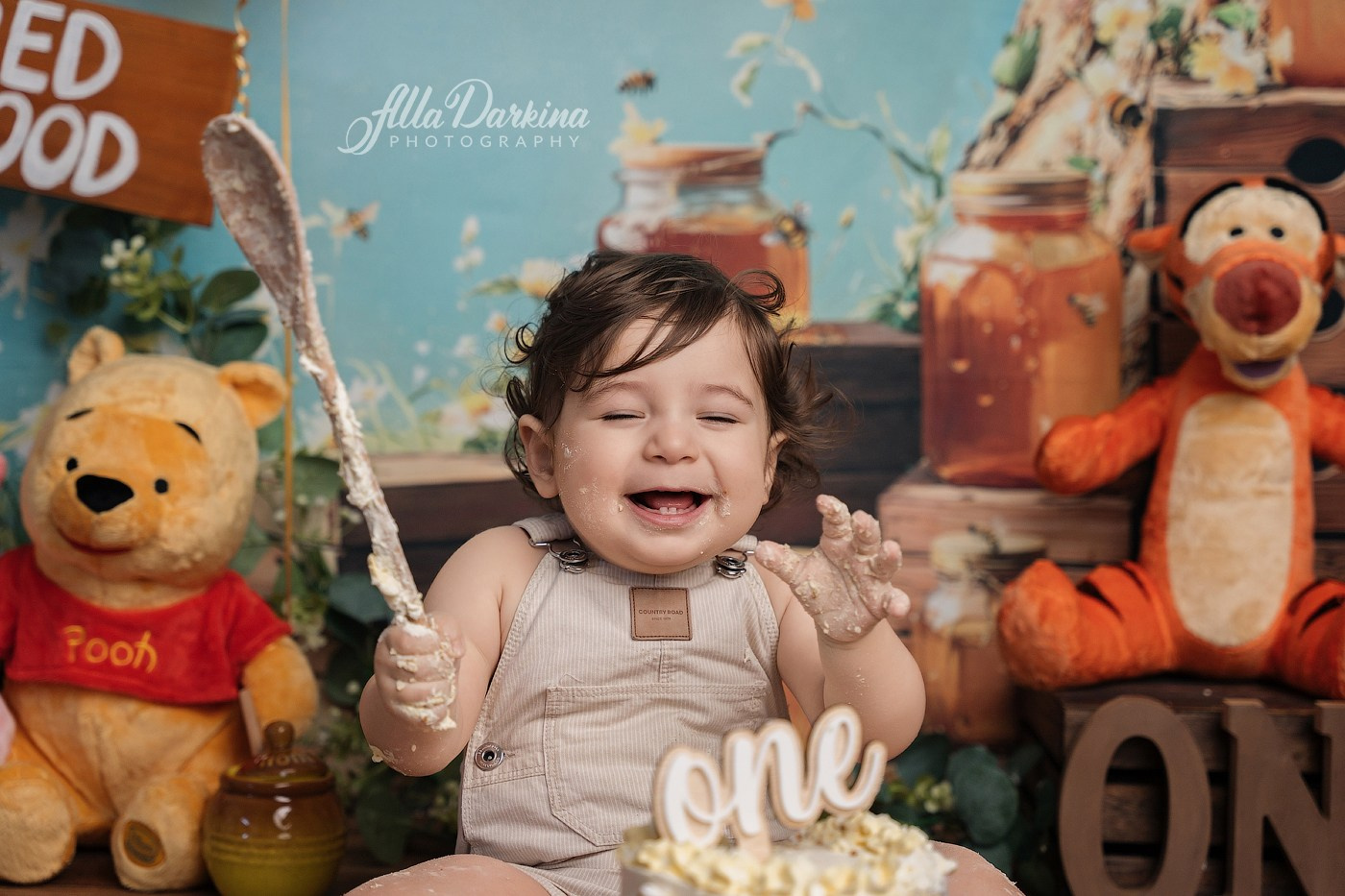 Arta’s “Winnie The Pooh” cake smash session