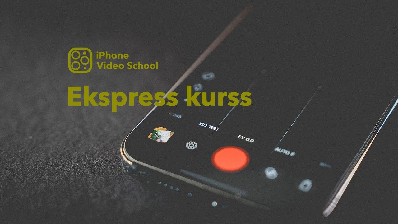 Ekspress KURSS _ iPhoneVideoSchool. Video shooting and creating with phone, iPhone Video School